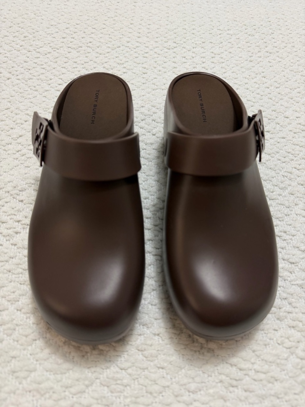 Tory Burch Mellow Platform Heeled Clog Coconut New in Box Women’s Size 7 - Picture 4 of 16